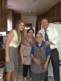 Lauren Wood & Earl Schurmer at Client's House for Dinner